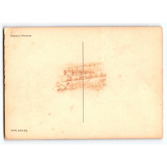 Vintage Marilyn Monroe Black & White Portrait Postcard MPC 820-50 - Picture 2 of 2